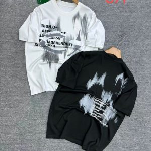 Abstract Brush Print Tee