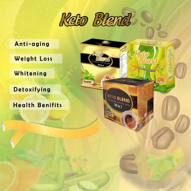 Keto Blend Premium Coffee Mix 20 in 1 Sweetened By Stevia