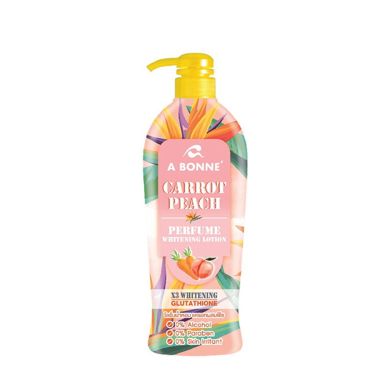 A-Bonne-Carrot-Peach.jpg A Bonne Carrot Peach Perfume Whitening Lotion Natural Antioxidant Moisturized And Brighten Skin 500ml