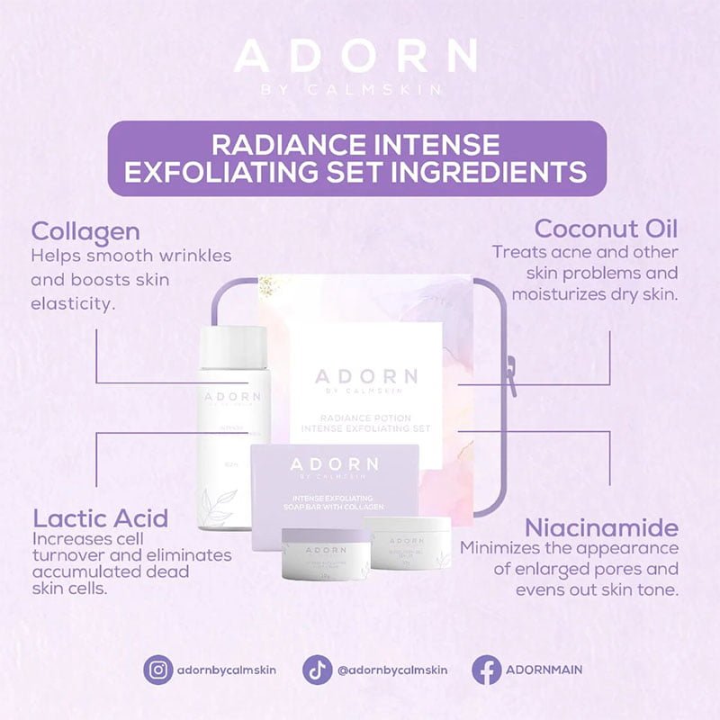 Adorn By CalmSkin Radiance Potion Intense Exfoliating Set