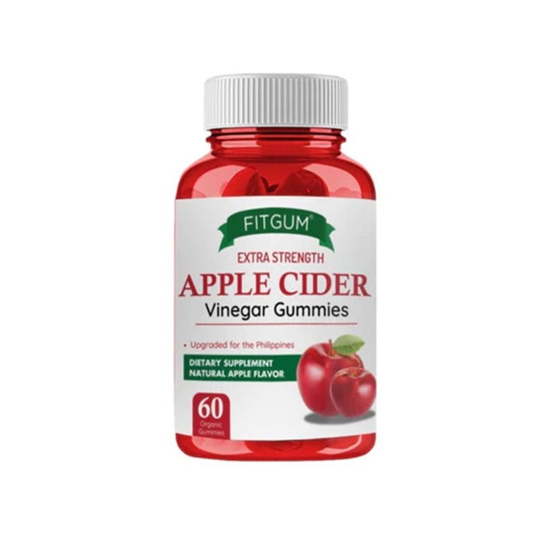 FITGUM Extra Strength Apple Cider Vinegar 60 Organic Gummies