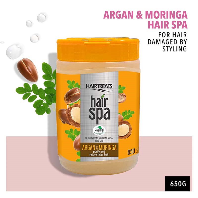 Argan-with-Moringa.jpg Hair Treats Hair Spa Argan with Moringa Helps Revitalize Hair 650g