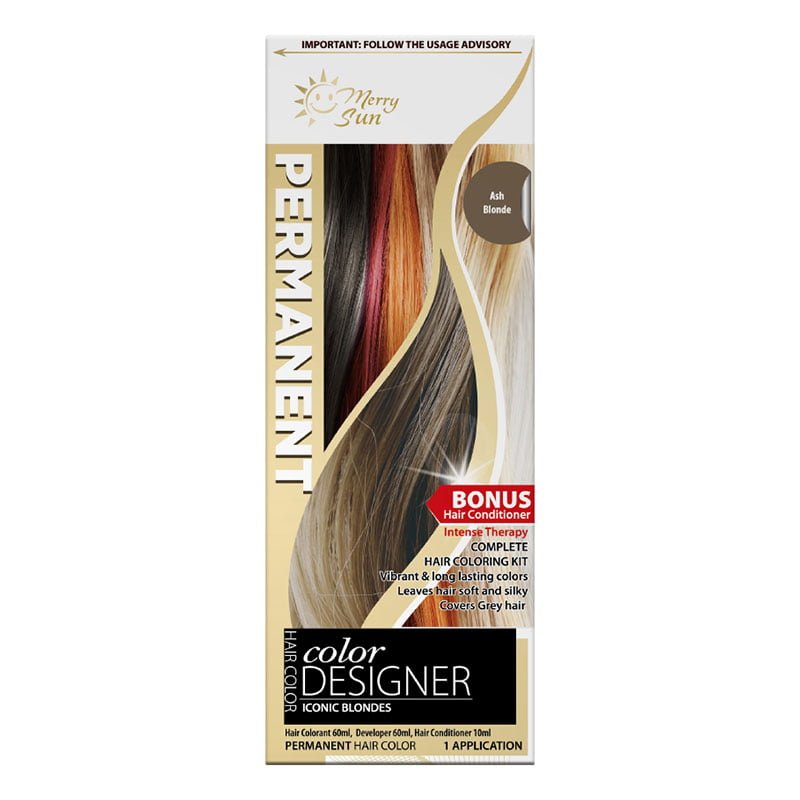 Ash-Blonde-1.jpg Merry Sun Permanent Hair Coloring Kit Ash Blonde By Merrysun Corporation