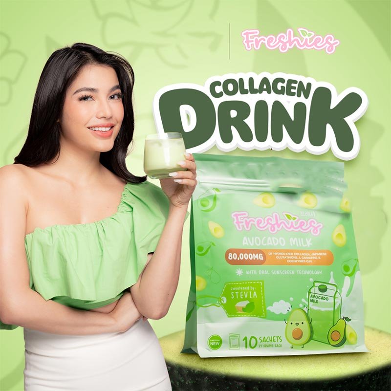 JUJU GLOW Freshies Avocado Milk 80000mg Collagen + Gluta Drinks