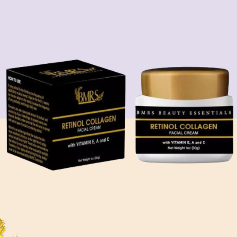 BMRS-Retinol-Collagen.jpg BMRS Beauty Essentials Retinol Collagen Cream with Vitamin E, A and C 30g