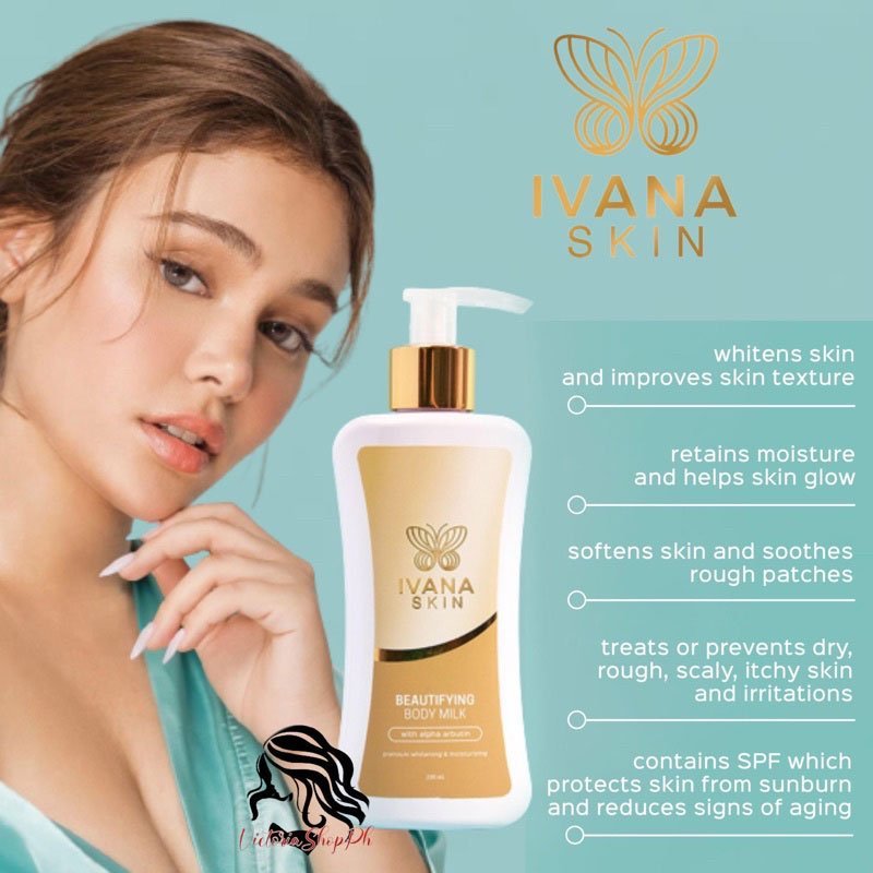 Beautifying-Body-Milk-1.jpg Ivana Skin Beautifying Body Milk with Alpha Arbutin Premium Whitening & Moisturizing