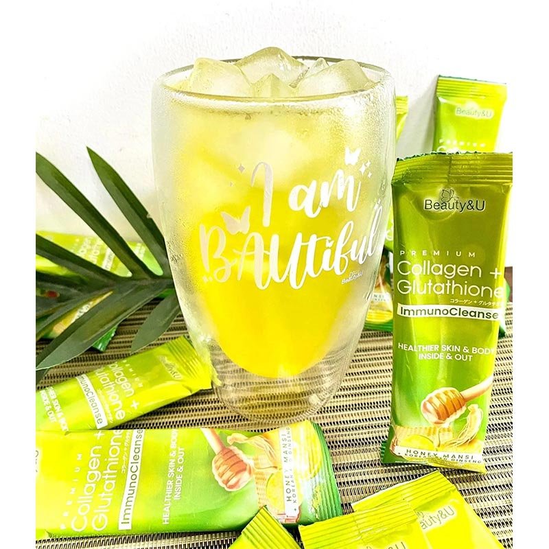 BeautyU-5.jpg Beauty&U Premium Collagen + Glutathione ImmunoCleanse 14 x 20g