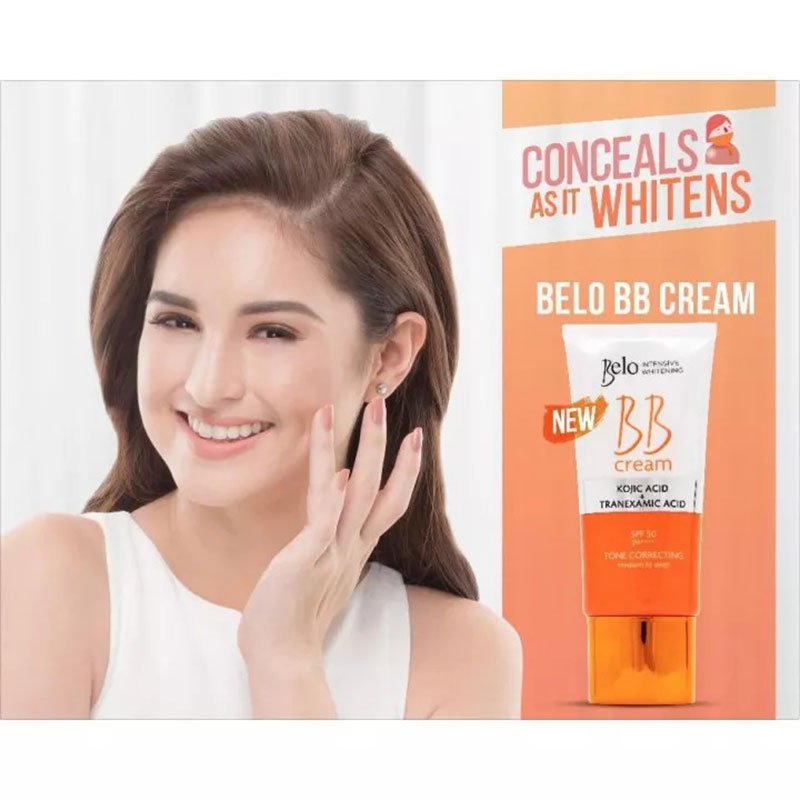 Belo Intensive Whitening BB Cream Kojic Acid + Tranexamic Acid Spf50 PA++++ Tone Correcting 50ml