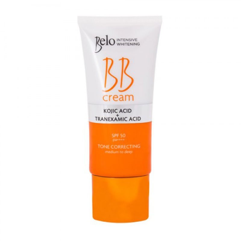 Belo Intensive Whitening BB Cream Kojic Acid + Tranexamic Acid Spf50 PA++++ Tone Correcting 50ml