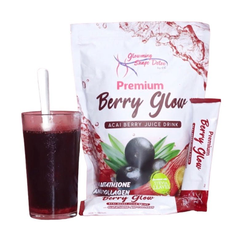 Berry-Glow.jpg Glowming Shape Detox Premium Berry Glow Acai Berry Juice Drink with Glutathione & Collagen 10 Sachets x 20g
