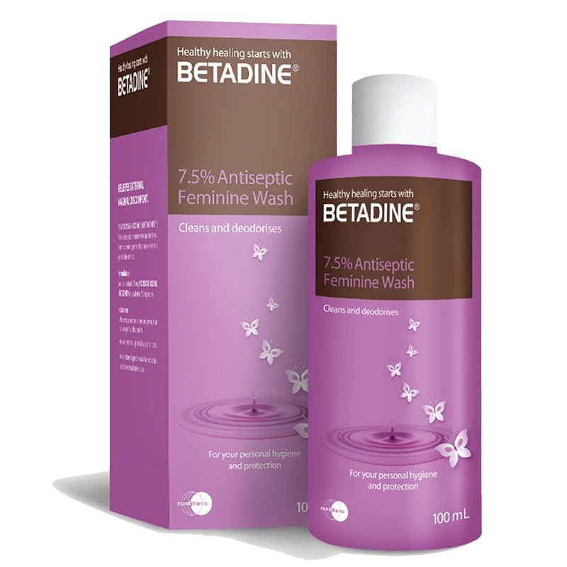 BETADINE Povidone-Iodine 7.5% Antiseptic Feminine Wash 100ml