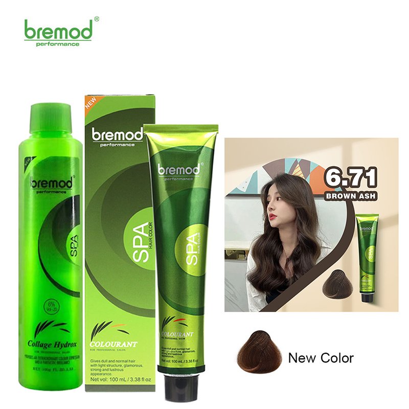 Bremod Performance 6.71 Brown Ash Hair Color with Oxidizer