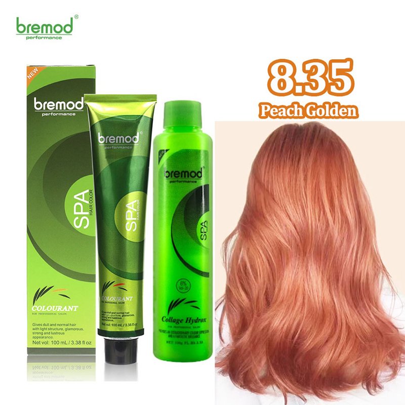 Bremod Performance 8.35 Peach Golden Hair Color with Oxidizer