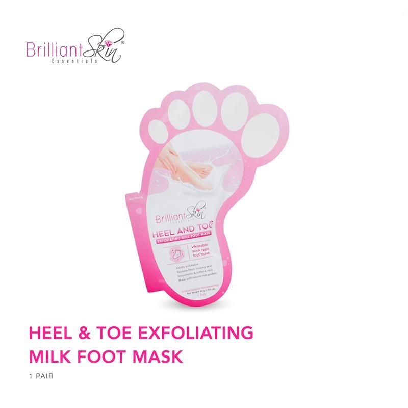 Brilliant Skin Essentials Heel & Toe Exfoliating Milk Foot Mask (Per Sachet)
