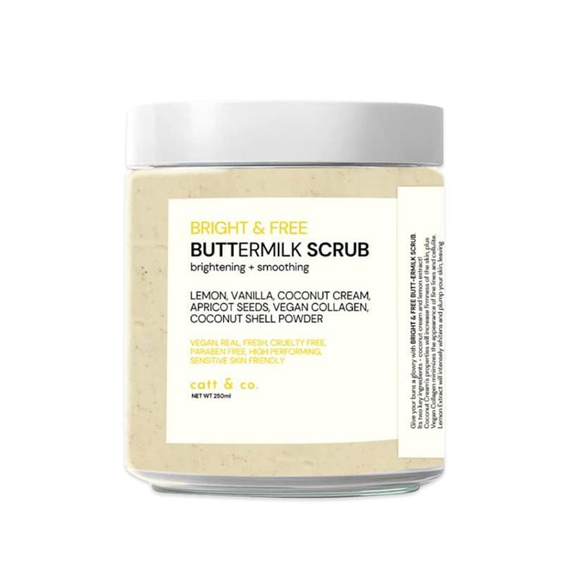 Buttermilk-Scrub.jpg Catt & Co Bright and Free Buttermilk Scrub Brightening + Smoothing 250ml