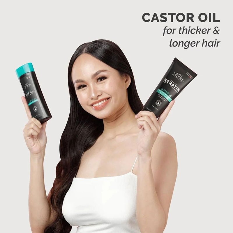 Luxe Organix Hair Professionals Premium Keratin Treatment Castor Oil Deep Repair Daily Conditioner 250ml