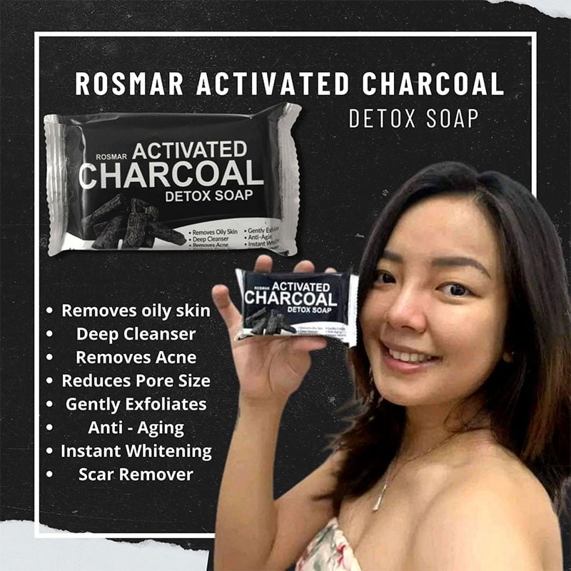Rosmar Activated Charcoal Detox Soap 100g