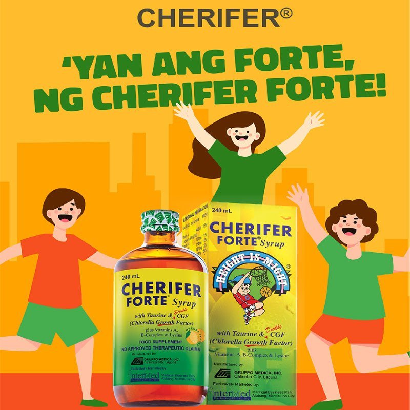 Cherifer Forte Syrup with Taurine & CGF (Chlorella Growth Factor)