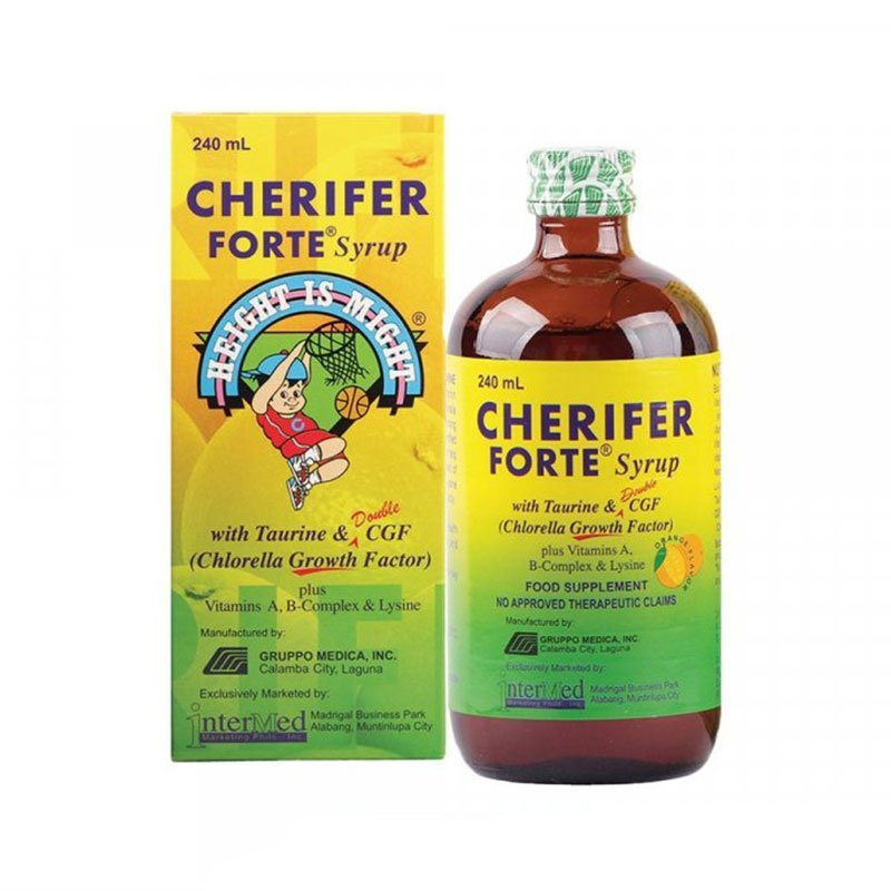 Cherifer Forte Syrup with Taurine & CGF (Chlorella Growth Factor)