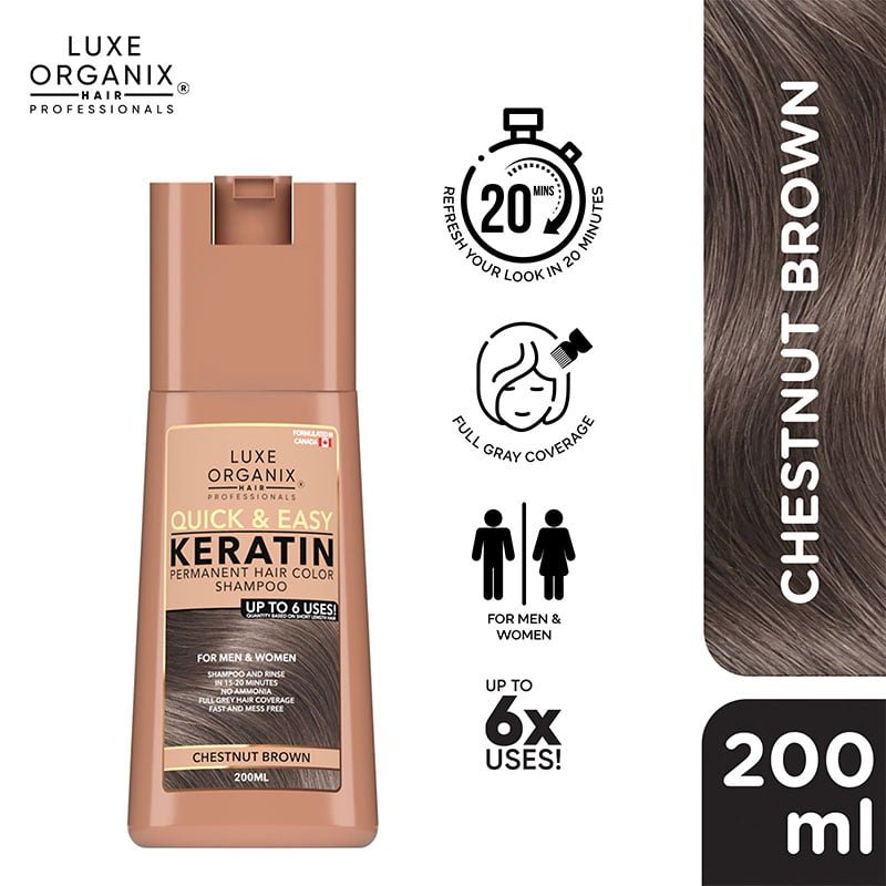 Chestnut-Brown-1.jpg Luxe Organix Hair Color Shampoo Chestnut Brown 200ml