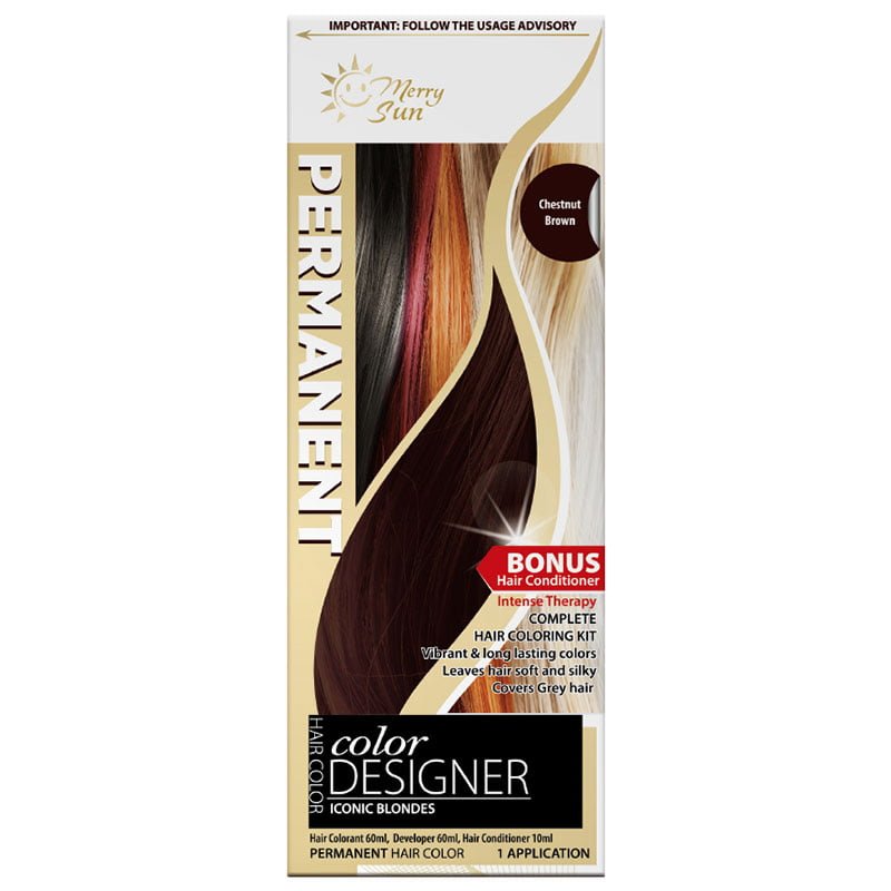 Chestnut-Brown.jpg Merry Sun Permanent Hair Coloring Kit Chestnut Brown By Merrysun Corporation