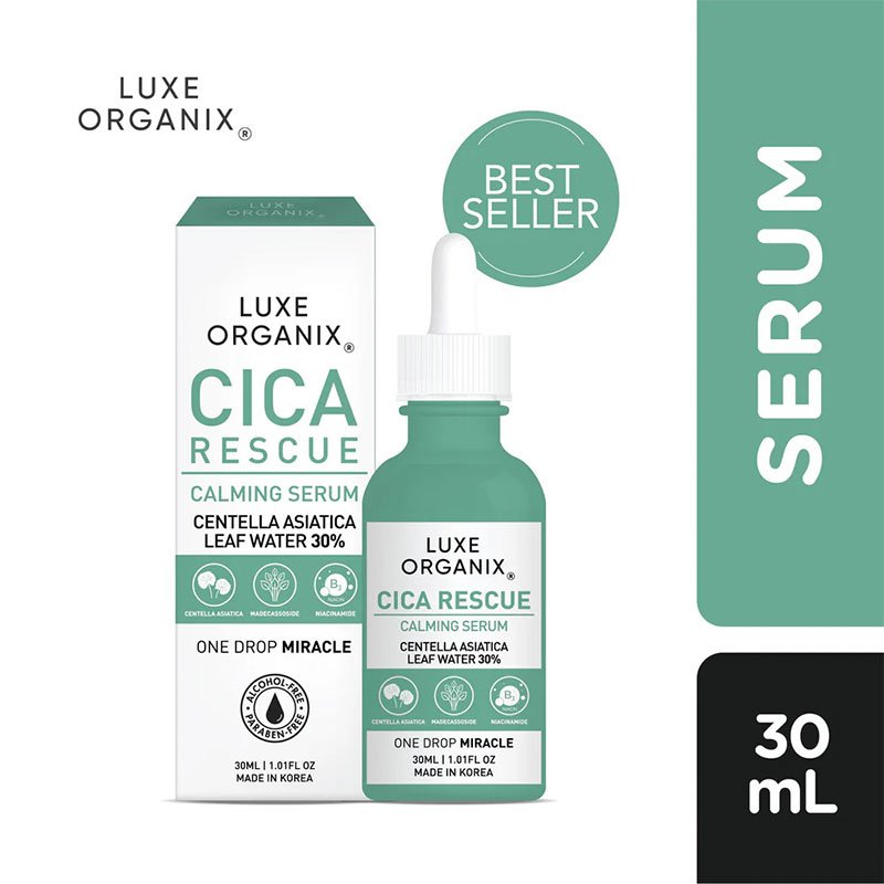 Cica-Rescue-Gentle-Brightening-Serum.jpg Luxe Organix Cica Rescue Gentle Brightening Serum 30ml