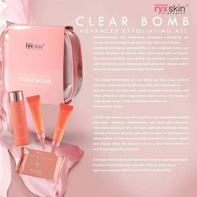 Ryx Skincerity Clear Bomb Advanced Exfoliating Kit