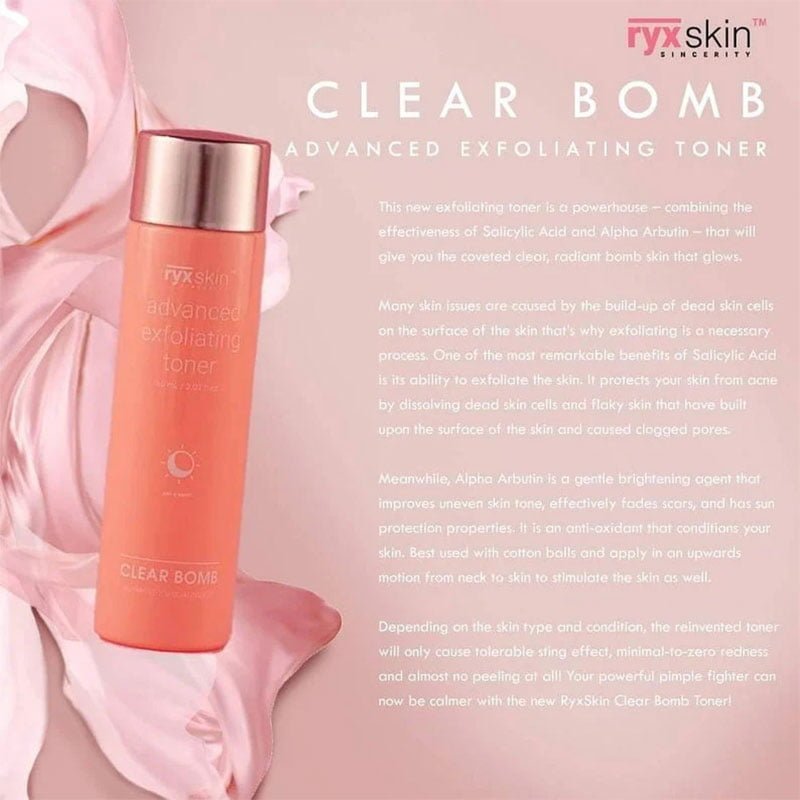 Ryx Skincerity Clear Bomb Advanced Exfoliating Kit