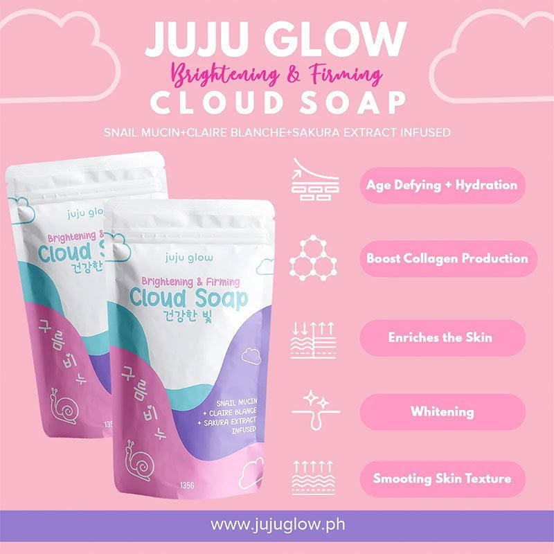 JUJU GLOW Brightening & Firming Cloud Soap 135g