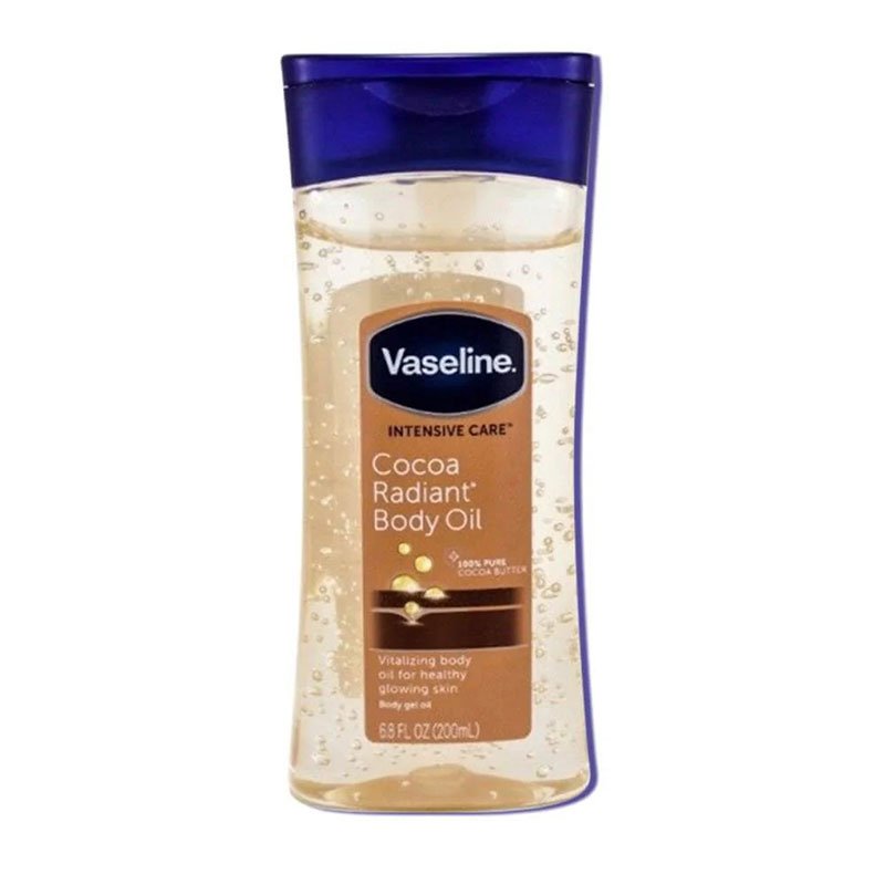 Cocoa-Radiant-Body-Oil.jpg Vaseline Intensive Care Cocoa Radiant Body Oil 100% Pure Cocoa Butter 200ml