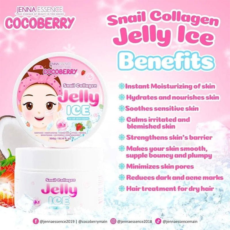 Jenna Essence Cocoberry Snail Collagen Jelly Ice 300g