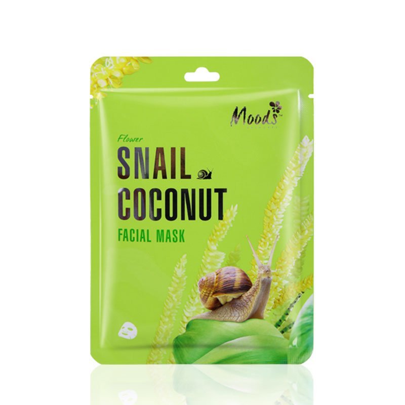 Moods Skincare Flower Snail Coconut Facial Mask