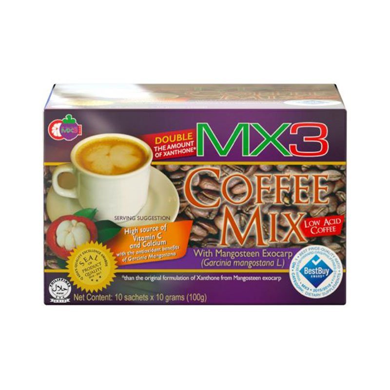 Coffee-Mix.jpg MX3 Coffee Mix with Mangosteen Exocarp 10 Sachets x 10 Grams