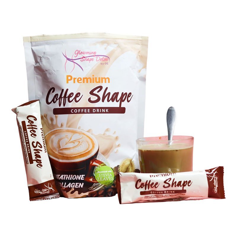 Coffee-Shape.jpg Glowming Shape Detox Premium Coffee Shape Coffee Drink with Glutathione & Collagen 10 Sachets x 20g