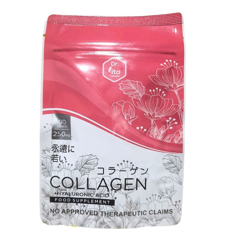 Dr. Vita Collagen + Hyaluronic Acid Food Supplement 250mg 90 Tablets