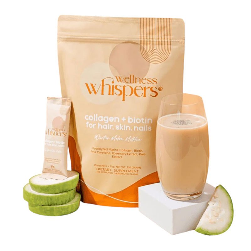 Collagen-Biotin-for-Hair.jpg Wellness Whispers Collagen + Biotin Melon Milk Tea