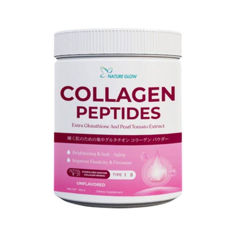 Collagen-Peptides.jpg Nature Glow Collagen Peptides Powder Skin Whitening Improve Aging Support Hair 100g