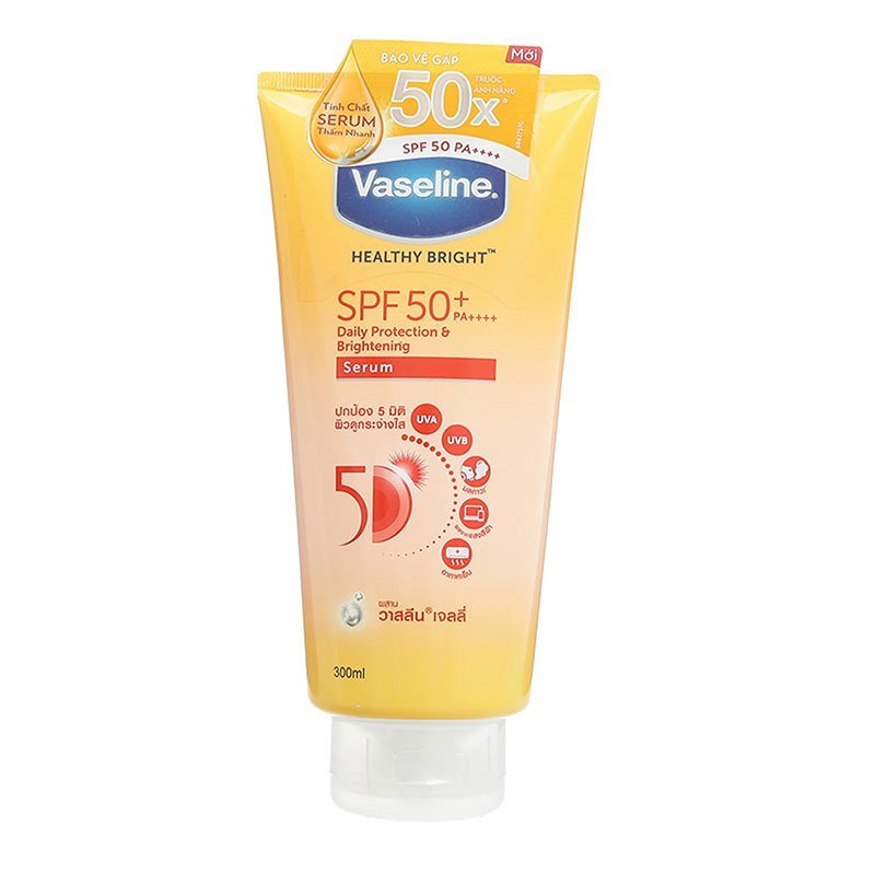 Daily-Protection-Serum.jpg Vaseline Healthy Bright SPF50+ PA++++ Daily Protection & Brightening Serum 300ml