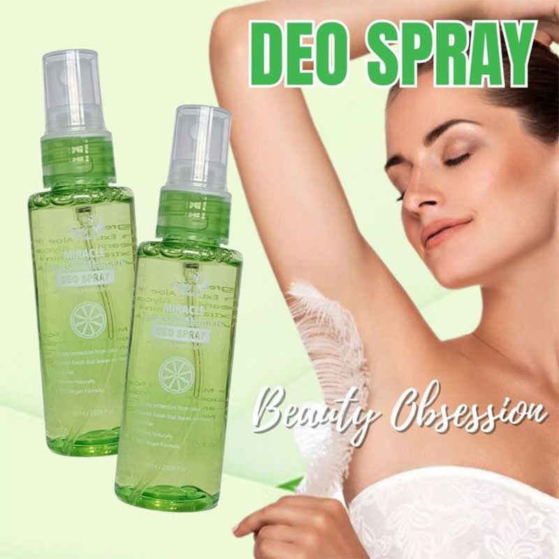 Beauty Obsession Miracle Tawas Glutamansi Deo Spray with Aleo Vera, Baking Soda and Vit E 60ml