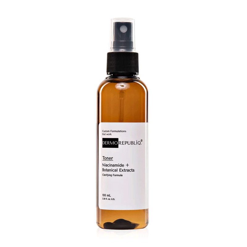 Dermo-Toner.gif Dermorepubliq Clarifying Formula Toner Niacinamide + Botanical Extracts 100ml