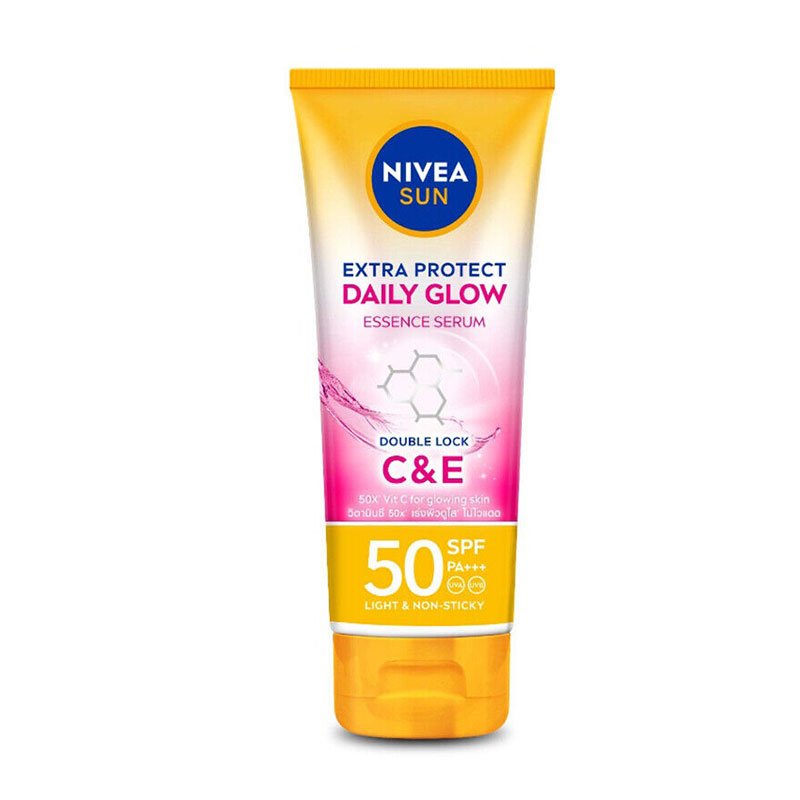Double-Lock-CE.jpg Nivea Sun Extra Protect Daily Glow Essence Serum Double Lock C&E SPF50 PA+++ 180ml