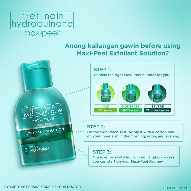 Maxi-Peel Exfoliant Solution #1 For Mild Acne Cases 60ml