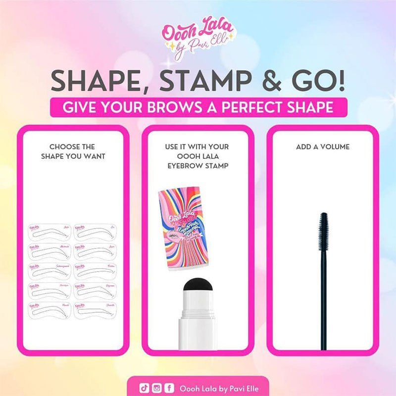 Eyebrow-Stamp-4.jpg Oooh Lala by Pavi Elle Eyebrow Stamp Kit