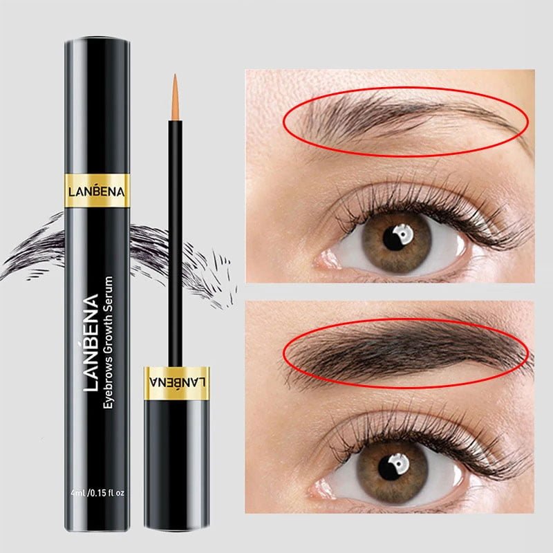 Lanbena Eyebrow Growth Serum Longer Fuller Thicker Nourishes Eyebrow Enhancer Eyelash Fast Hair Growth Make Up Beauty Makeup