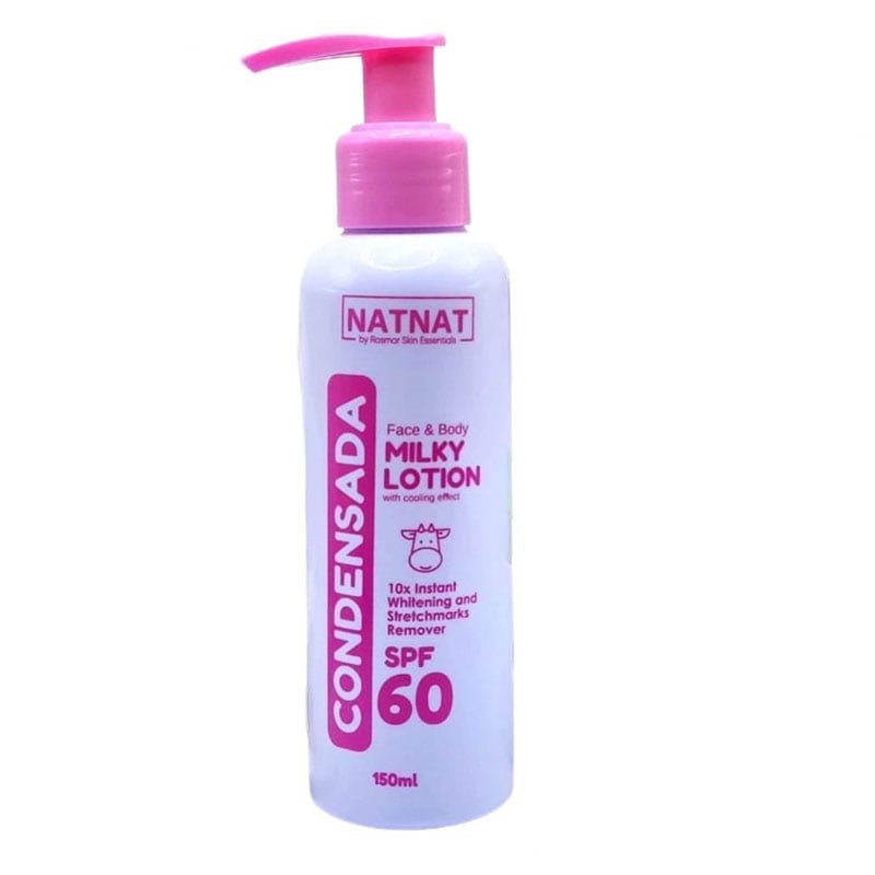 Face-Body-Milky-Lotion.jpg Natnat by Rosmar Condensada Face & Body Milky Lotion With Cooling Effect SPF-60 150ml