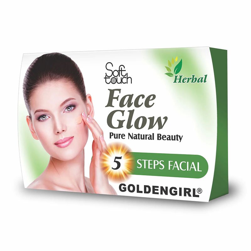 Face-Glow.jpg Soft Touch Face Glow Pure Natural Beauty Sachet 5 Steps Facial Kit