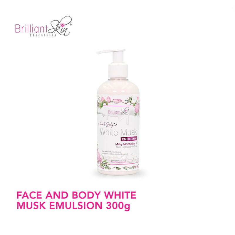 Brilliant Skin Essentials Face and Body White Musk Emulsion 300g