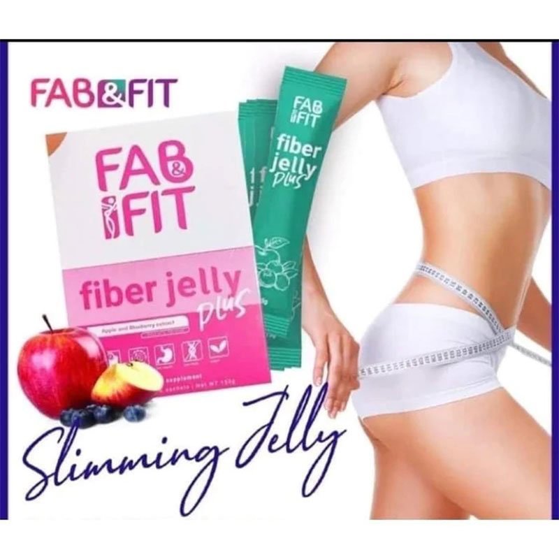 Fab & Fit Fiber Jelly Plus Apple and Blueberry Extract 10 Sachet