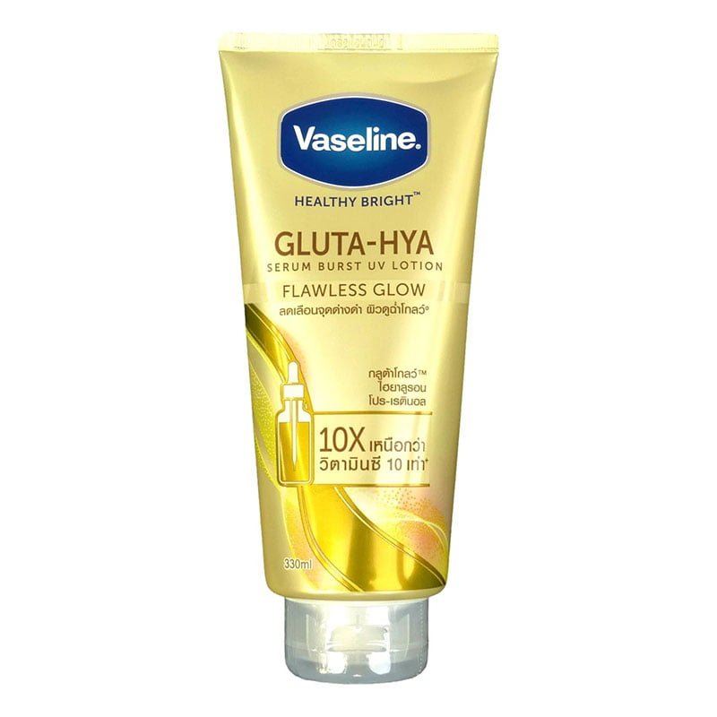 Flawless-Glow-1.jpg Vaseline Healthy Bright Gluta-Hya Serum Burst UV Lotion Flawless Glow 300ml