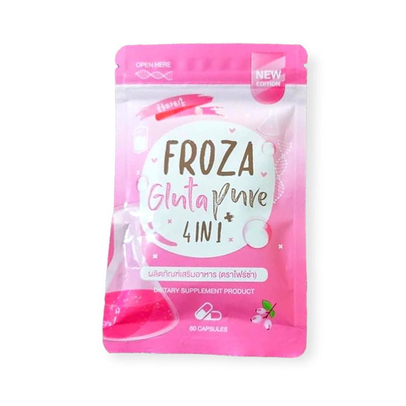 Froza Gluta Pure Capsule 4 in 1 Dietary Supplement Product Made in Thailand